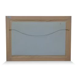 A work \"Villeneuve Lac Léman\" by Maurice Ligué (19th-20th century). Switzerland.